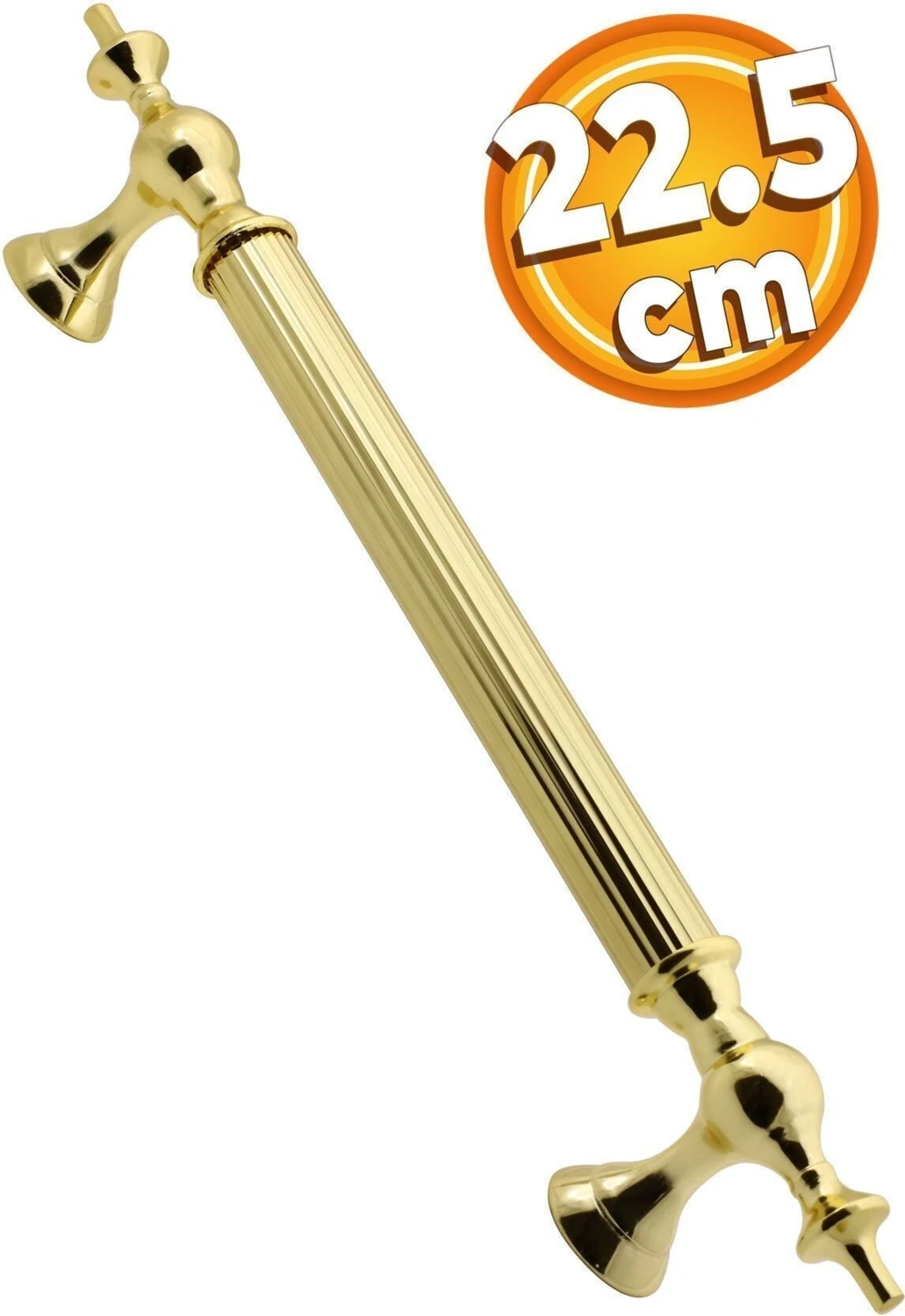 Çekme Kolu, Kulp, Çelik, Dış Kapı, Sürgülü, Altın, 22.5 cm