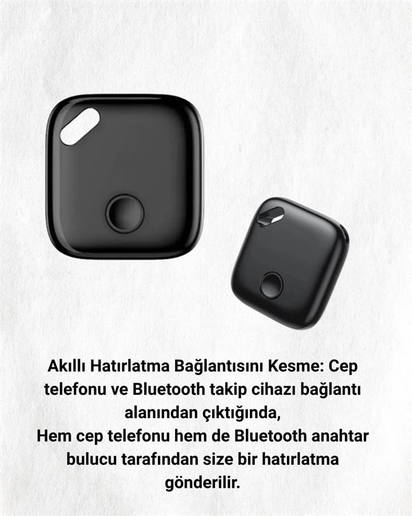 Ios & Android Uyumlu Smart Tag | Uzun Pil Ömrü | Bul Uygulaması ile Entegre Akıllı Takip Cihazı