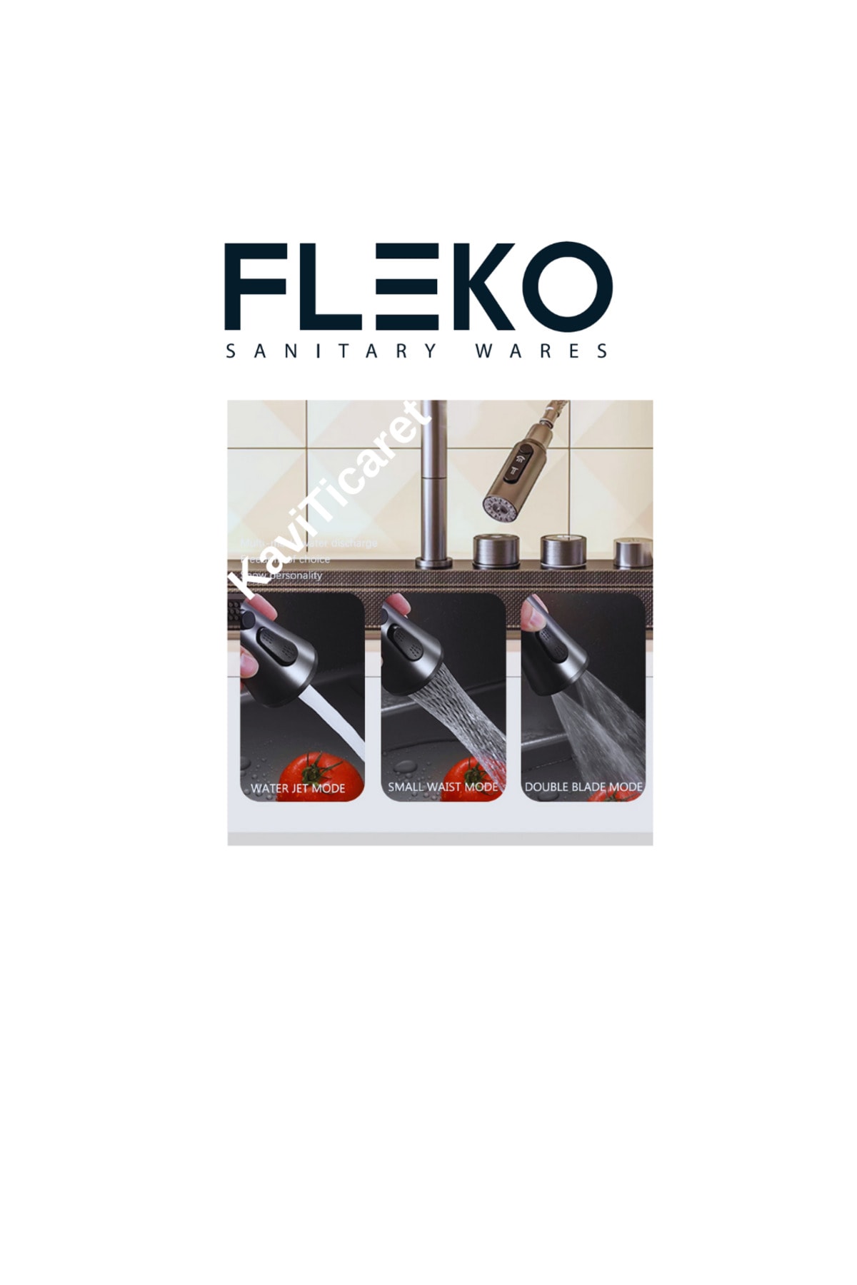 Dijital Eviye Seti Ve Fotoselli Bataryası Teknolojik Akıllı Antrasit Gri Çelik Evye