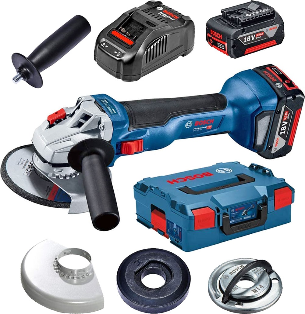 BOSCH Gws 18V-10 2 x 5.0 Ah Li-Ion Akülü Taşlama Makinesi