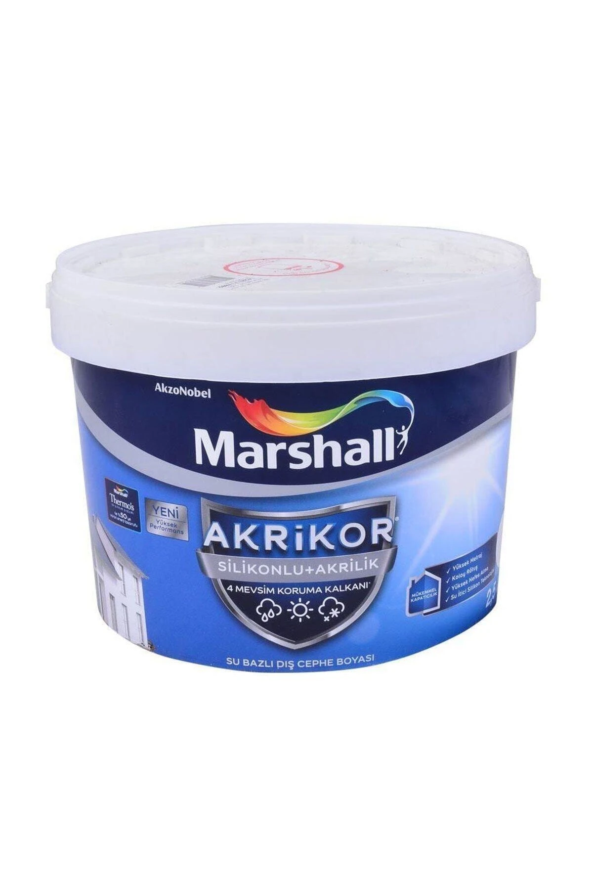 Akrikor Silikonlu Dış Cephe Boyası 2.5 Lt M2