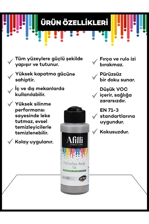 Afilli Multisurface Akrilik Ipeksi Mat 120 ml Tan 270