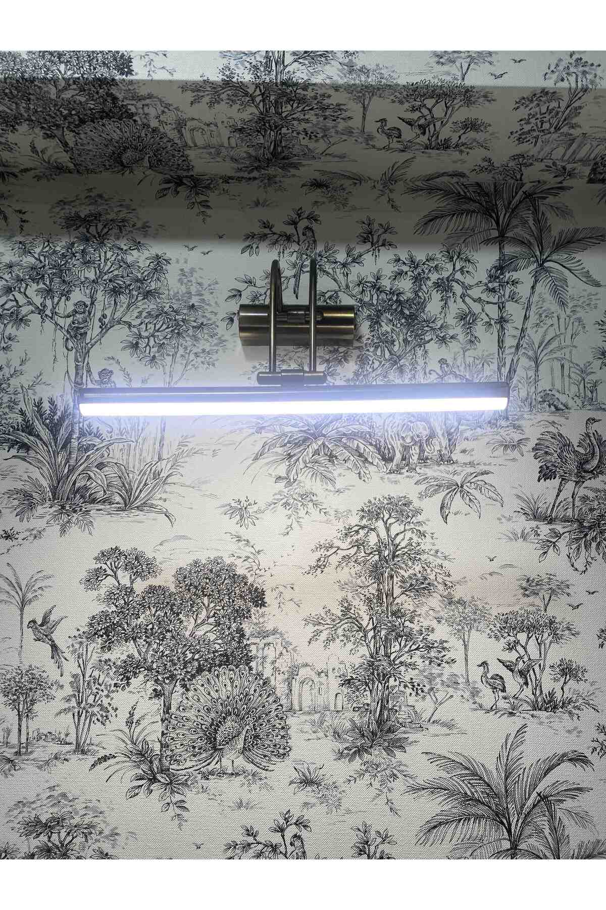 ANAHTARLI 35 CM ESKİTME KASA BEYAZ IŞIK ELEKTRİKLİ BANYO DUVAR AYNA TABLO AYDINLATMA FLÜT KUĞU APLİK