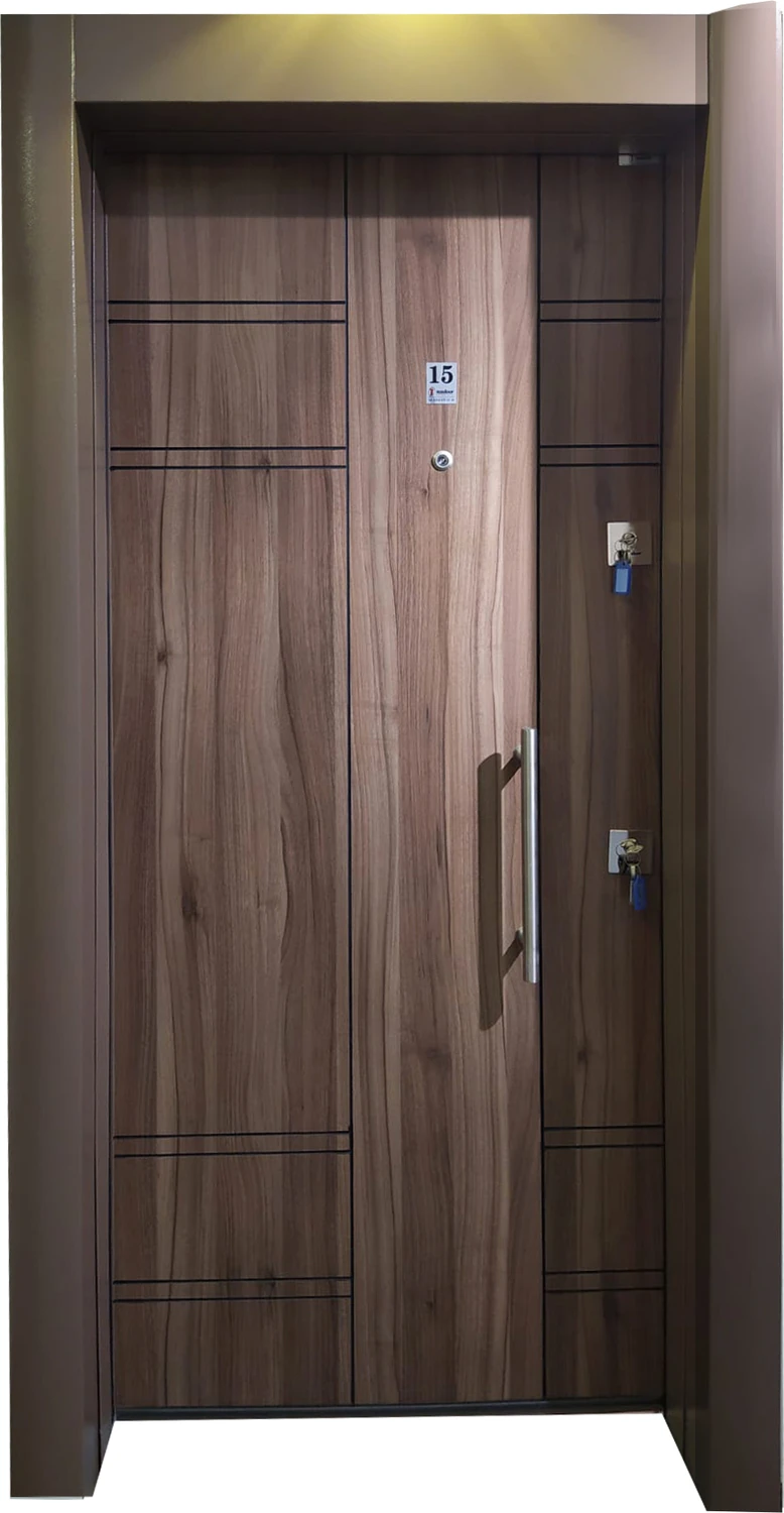 Statik Kasalı Tanganika Düz Model Daire Kapısı, Çelik Kapı, Villa Kapısı