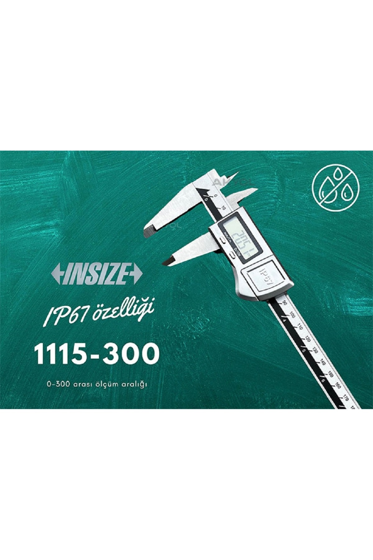 1115-300 Su Geçirmez Dijital Kumpas Ip67 | 0-300mm
