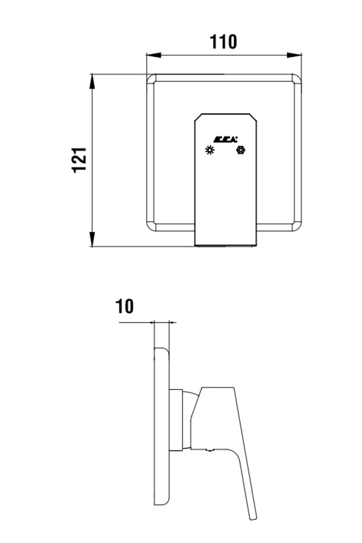 Tiera  Ankastre Gömme Duş Bataryası Seti Tüm Parçalar Dahil
