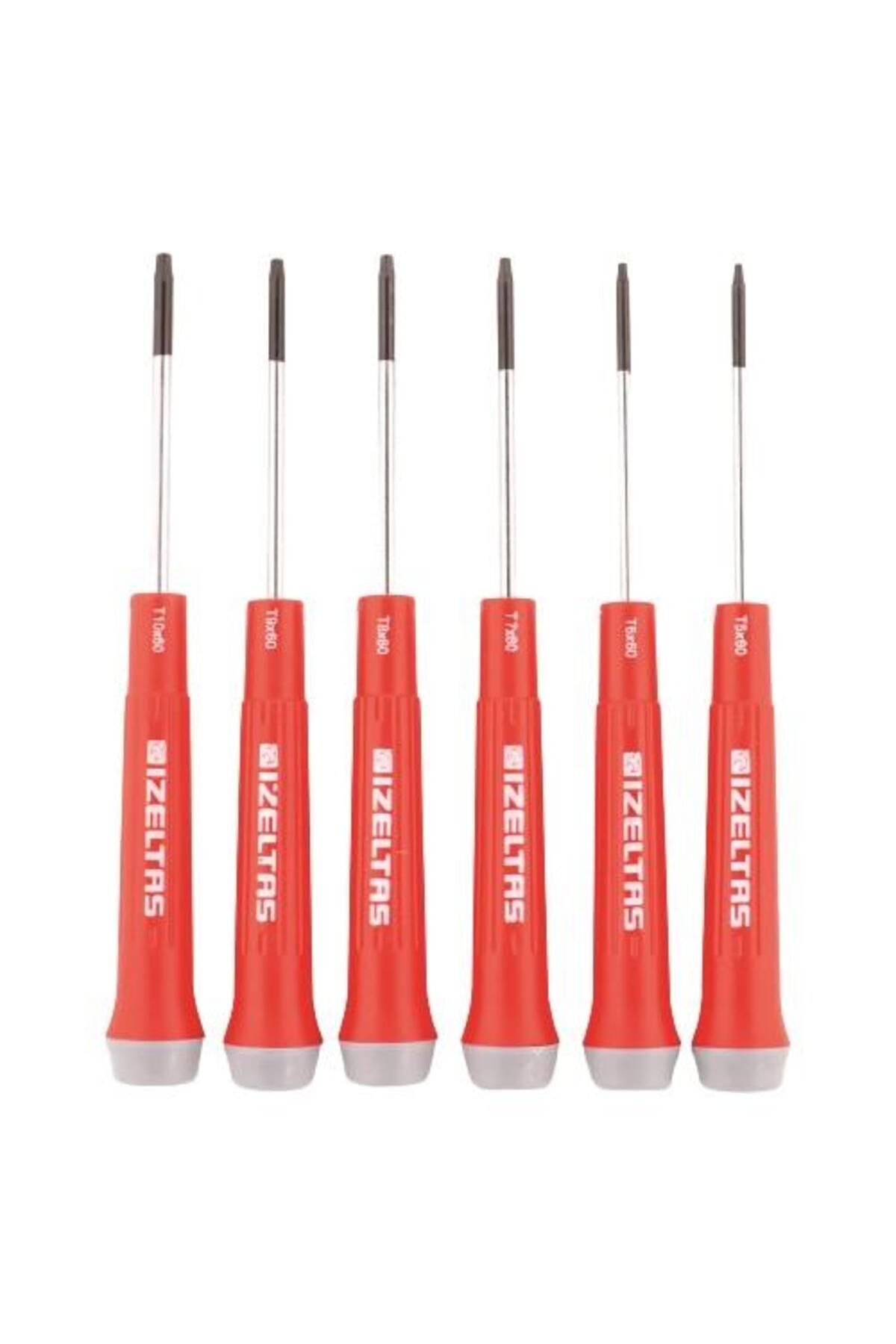 İZELTAŞ Elektronikçi Tip Klemens Torx Uçlu Tornavida Takımı 6 Parça - 4530001006