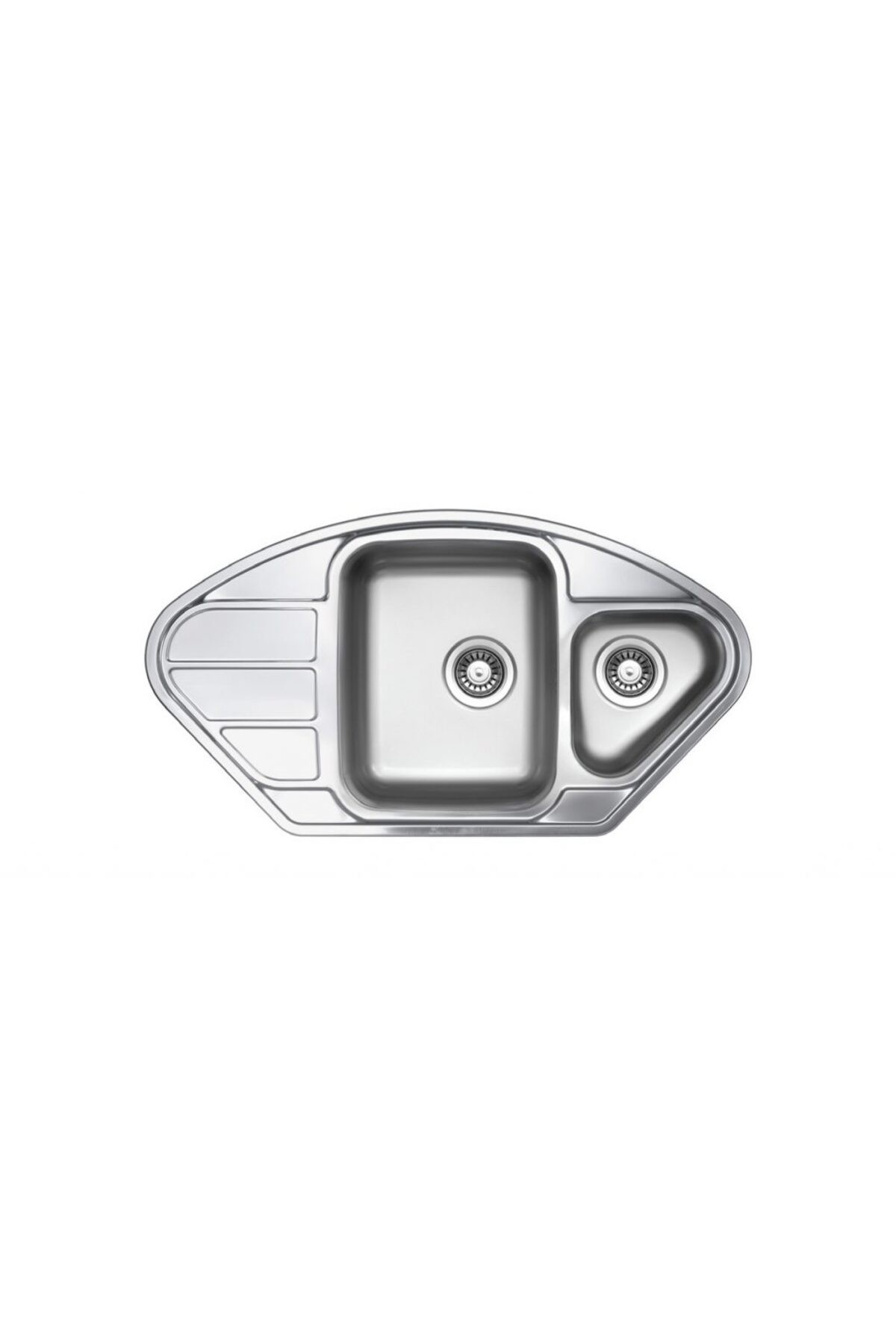 Lotus Modeli 1.5  Gözlü Köşe Paslanmaz Çelik Eviye  LT 915.510 Mikro Keten