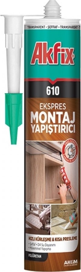 Pu Sıvı Çivi Şeffaf Montage Kit 310Ml