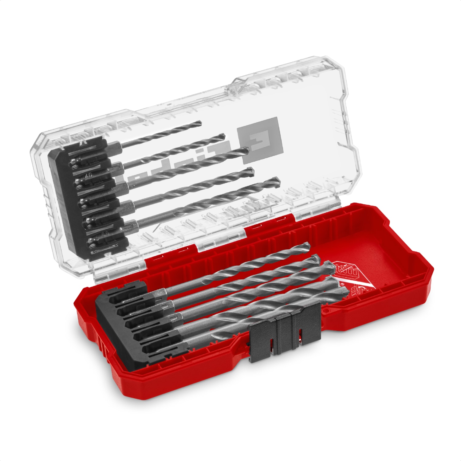 EİNHELL S-CASE 10 parçalı duvar matkap ucu seti (DIN 10083-2'ye göre çelikten yapılmış, E 6.3 sap, takılı karbür uç, haddelenmiş mil, saklama kutusu dahil)