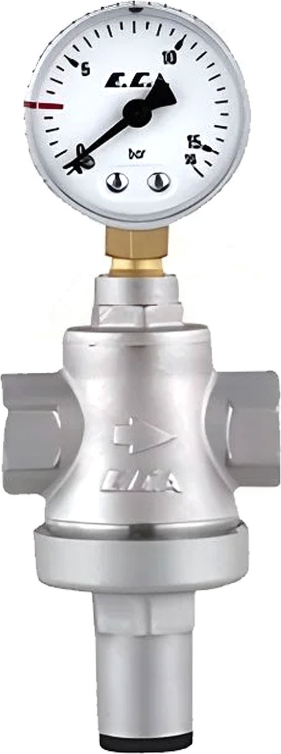 3/4" Basınç Düşürücü Valf Manometreli Pistonlu 602111010