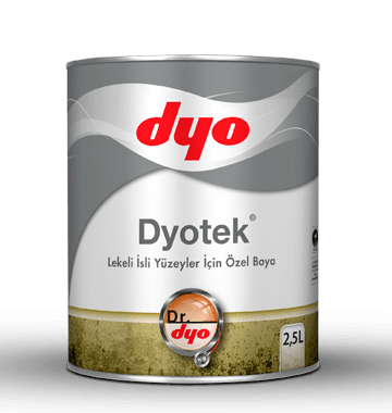 DYOTEK  Lekeli Ve İsli Yüzeyler İçin Özel Boya  0,75 lt