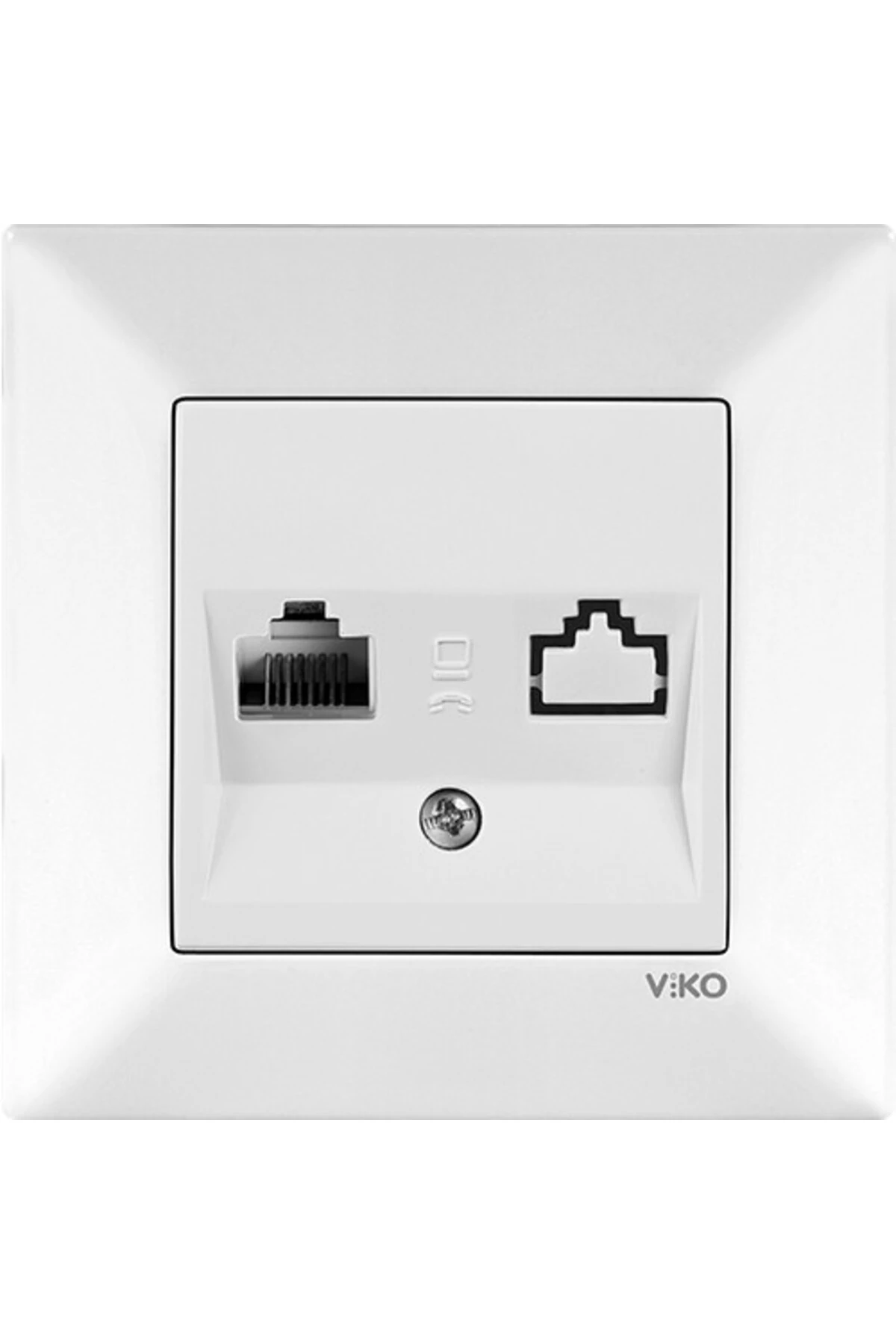 Viko Karre Beyaz Numeris (telefon Prizi)(9 Adet)