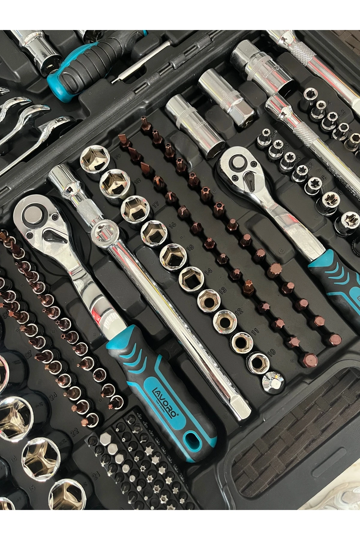 216 Parça Lokma Takımı 72 Diş Eğik Cırcır