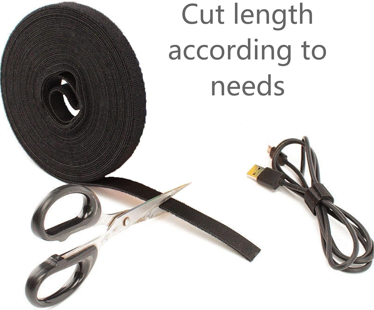 AK-770905-100-S Kablo Düzenleyici Cırt Cırtlı Bant 10 mt