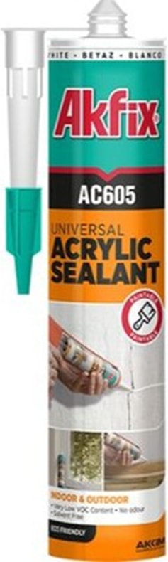 AC605 Akrilik Mastik Beyaz 280 ml 500 g İç ve Dış Mekan