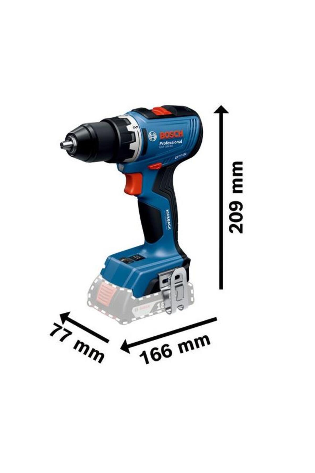 BOSCH GSR 18V-65 1x4 Ah ProCORE Akülü Vidalama