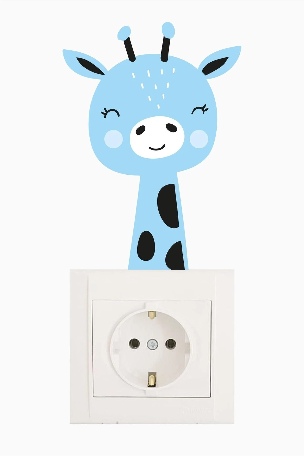 Sevimli Poli Priz Sticker