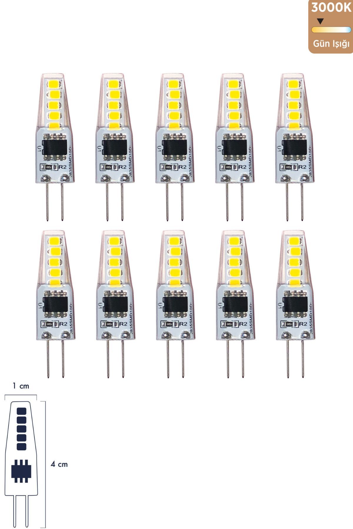 Cob Led Ampul G4 2W 3000K ERD-266