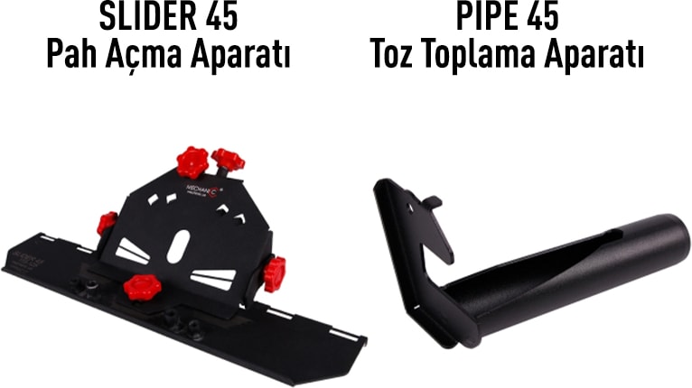 Slider Pah Açma Makinası+Toz Toplama Aparatı
