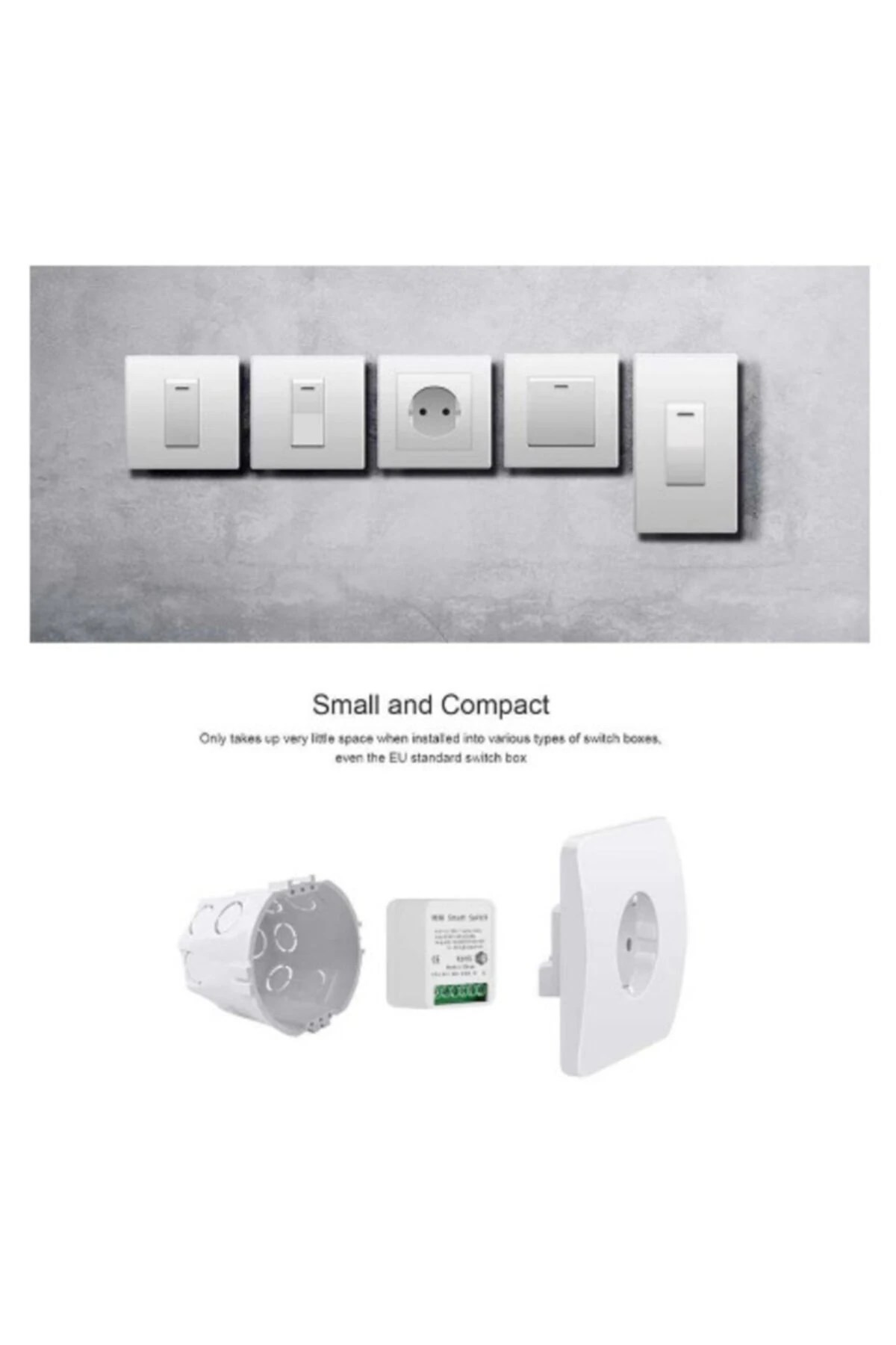 8 Adet Tuya Wifi Destekli Akıllı Işık Kontrol Anahtarı Açık Kapalı