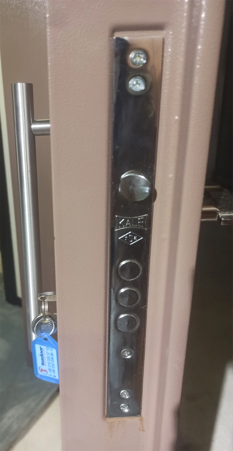 Statik Kasalı Tanganika Düz Model Daire Kapısı, Çelik Kapı, Villa Kapısı