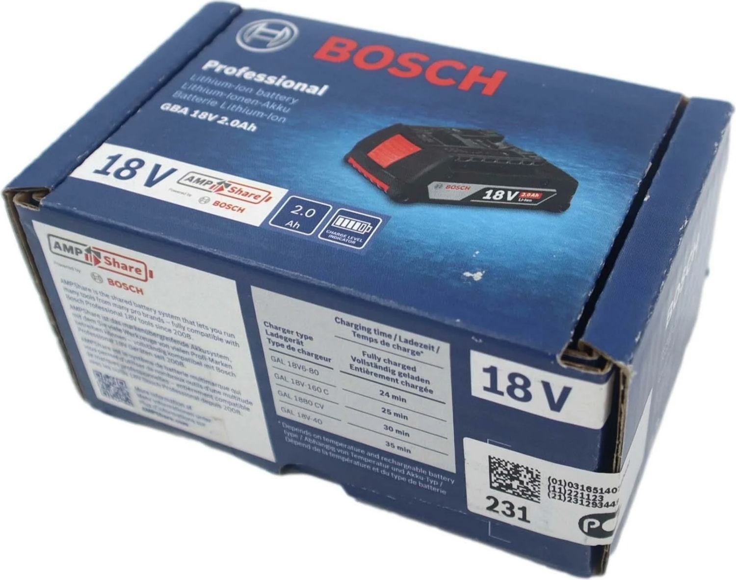 BOSCH Professional Gba 18 Volt 2 Ah Li-İon Akü