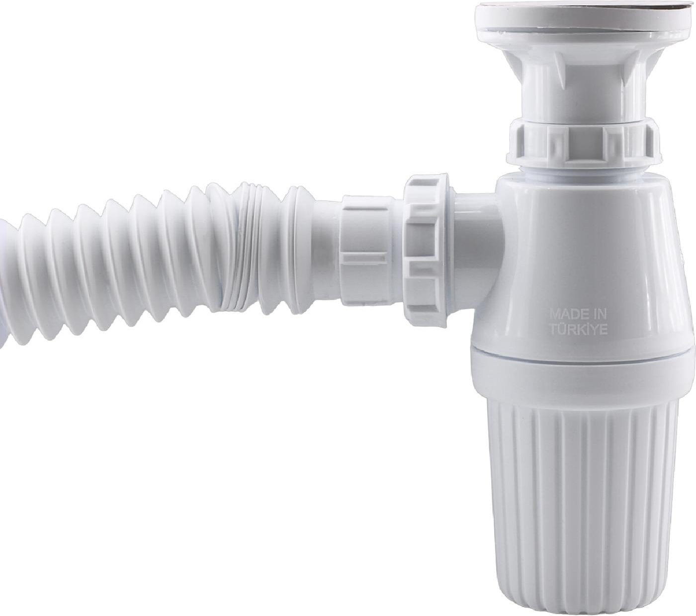 Sifon Körüklü Sökülebilir Tas'lı Temizlenebilir Mutfak Banyo Mutfak Lavabo Taşı Gider Borusu Plastik 38 cm