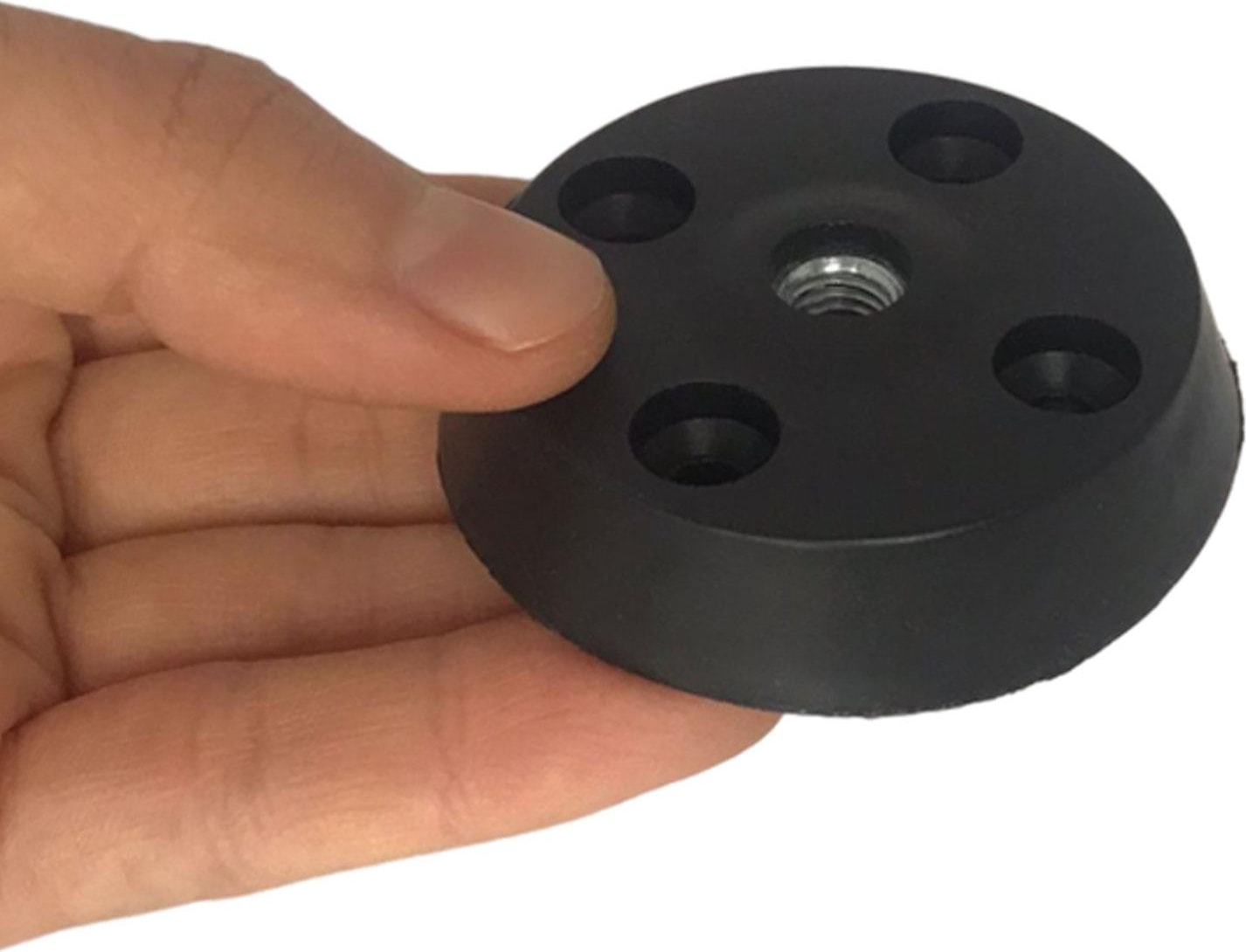 Düz Ayak Tabanı Siyah Mobilya Masa Sehpa Ayağı Bağlantı Aparatı Plastik