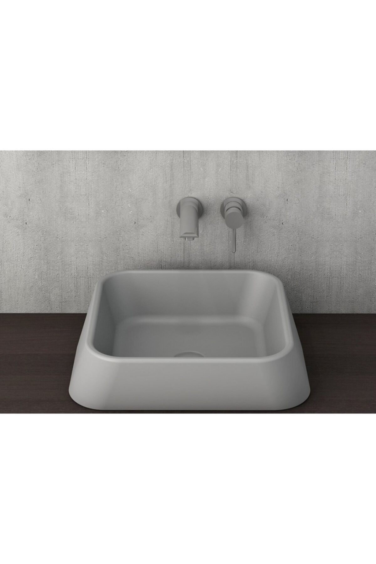 Firenze Çanak Lavabo Mat Gri