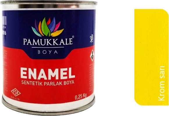 Enamel Sentetik Yağlı Boya 250 Gr. Krom Sarı