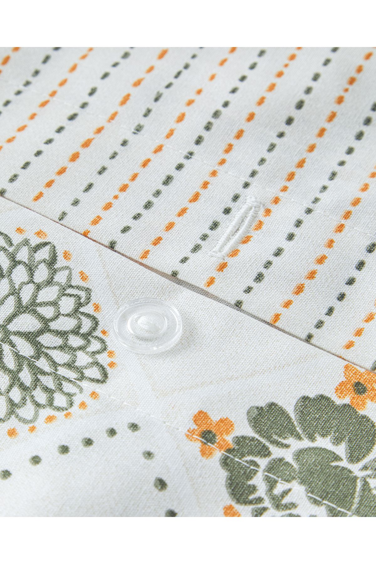 Vintage Argyle Pamuklu King Size Nevresim Seti Yeşil-sarı 240x220