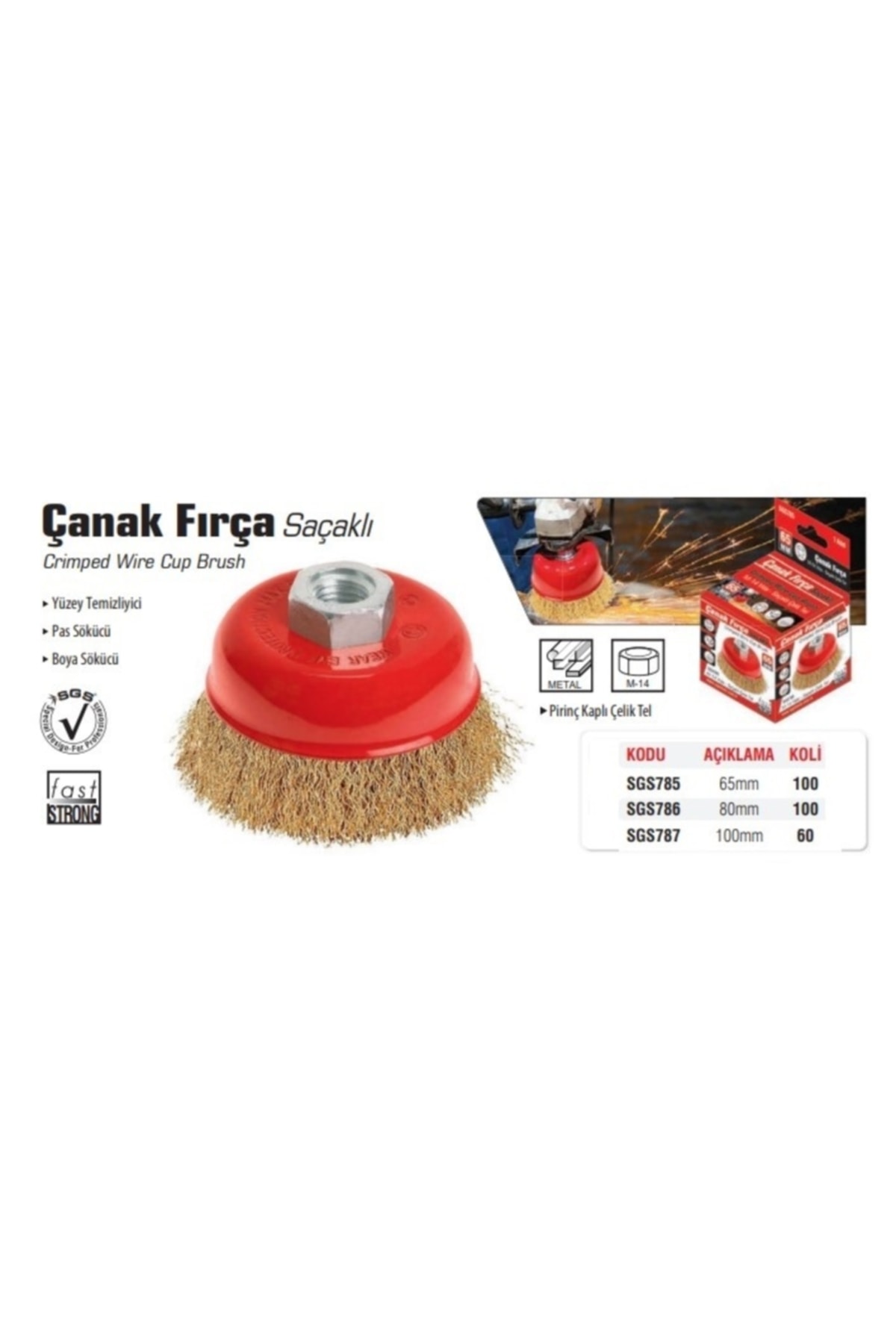 Çanak Fırça Saçaklı 65 Mm 785