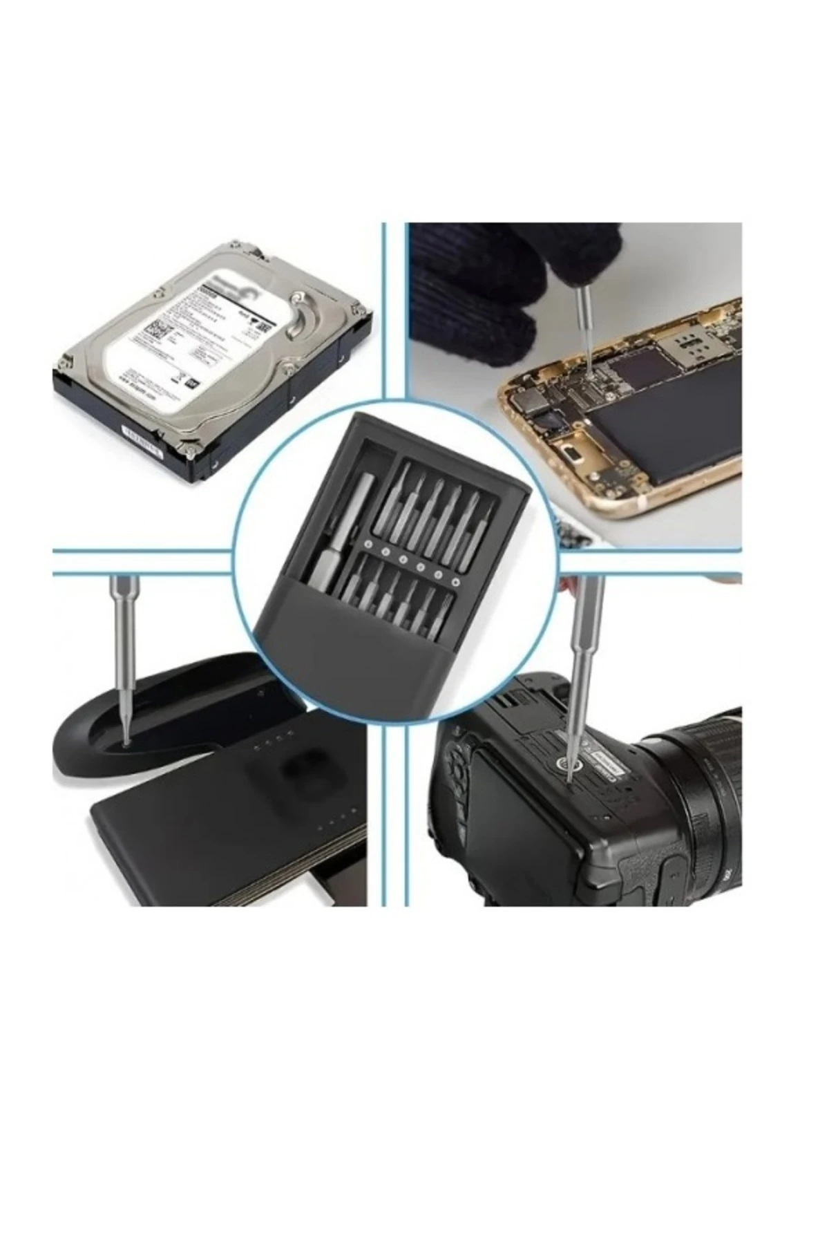 25 Parça Çok Fonksiyonlu Hassas Tornavida Seti