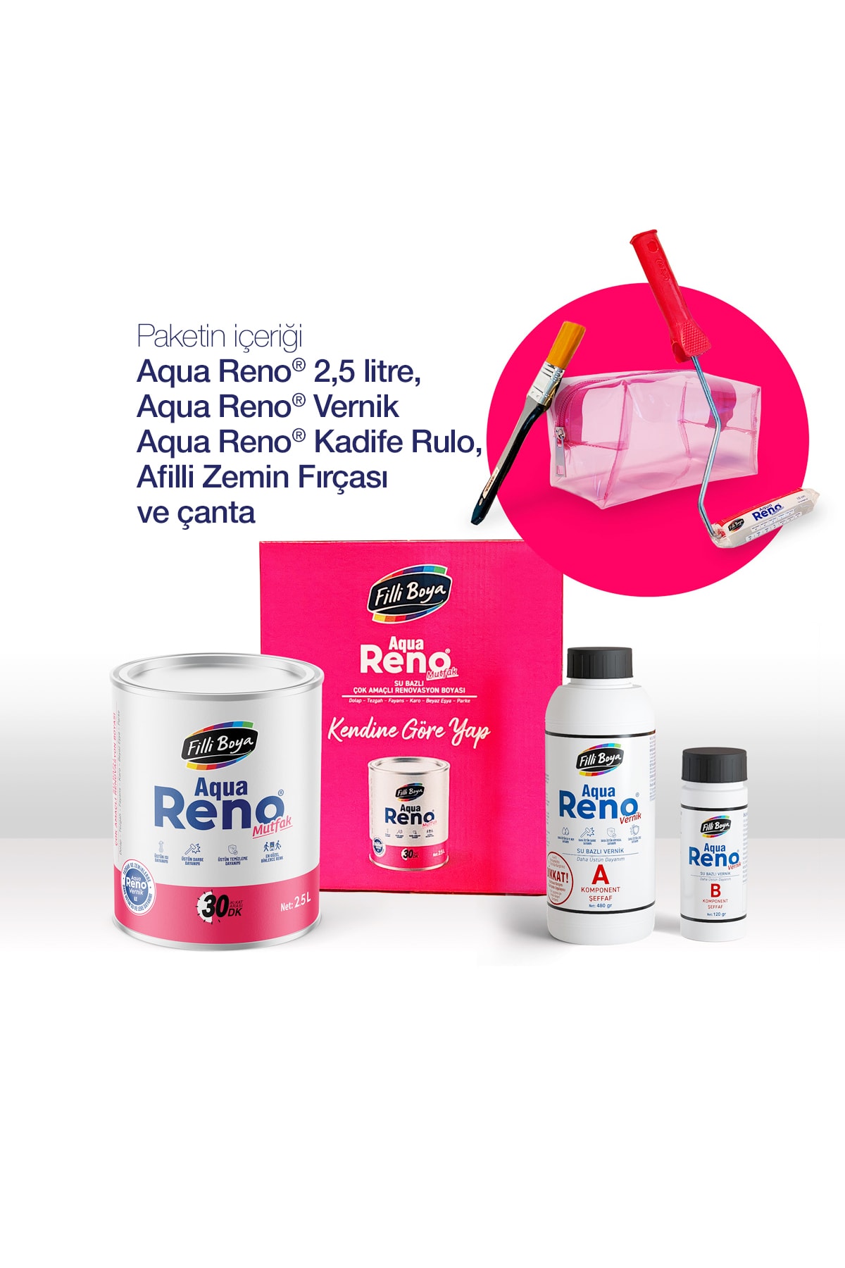 Aqua Reno Mutfak Yenileme Paketi Sarı Sonbahar
