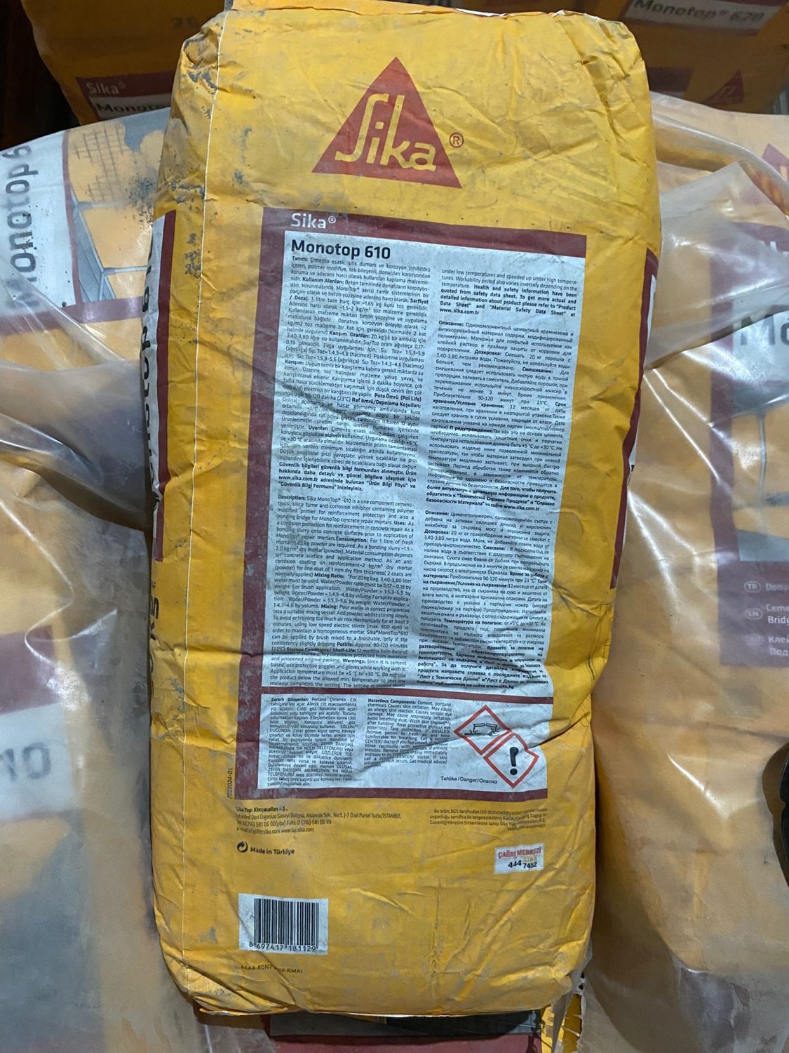 MONOTOP-610 Donatıyı Korozyondan Koruyan ve Aderans Sağlayan Harç 20KG
