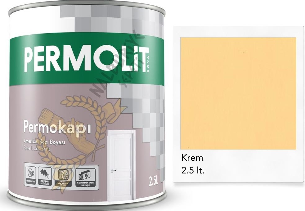 Sentetik Amerikan Panel Kapı Boyası Krem 2.5 Lt.