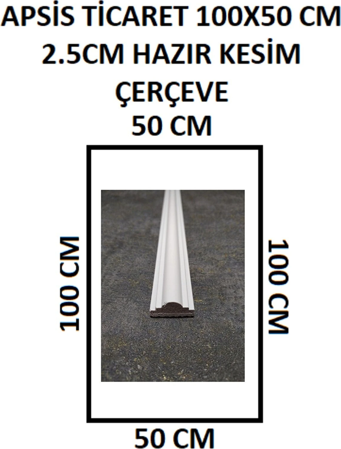 Dekoratif Hazır Kesim Çerçeve DF-2513 2.5cm (3 Metre)