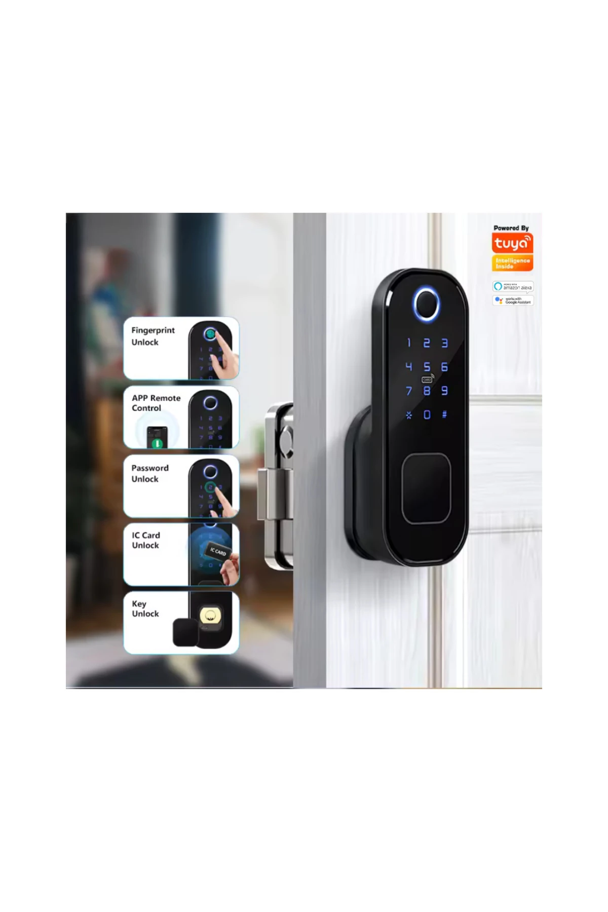 Akıllı Kapı Kilidi | Parmak Izi Okuyuculu , Anahtarlı, Kartlı, Iç Ve Dış Mekan