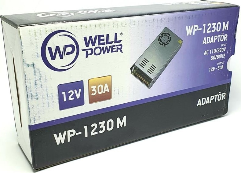 12V 30A Adaptör Metal Kasa Fanlı