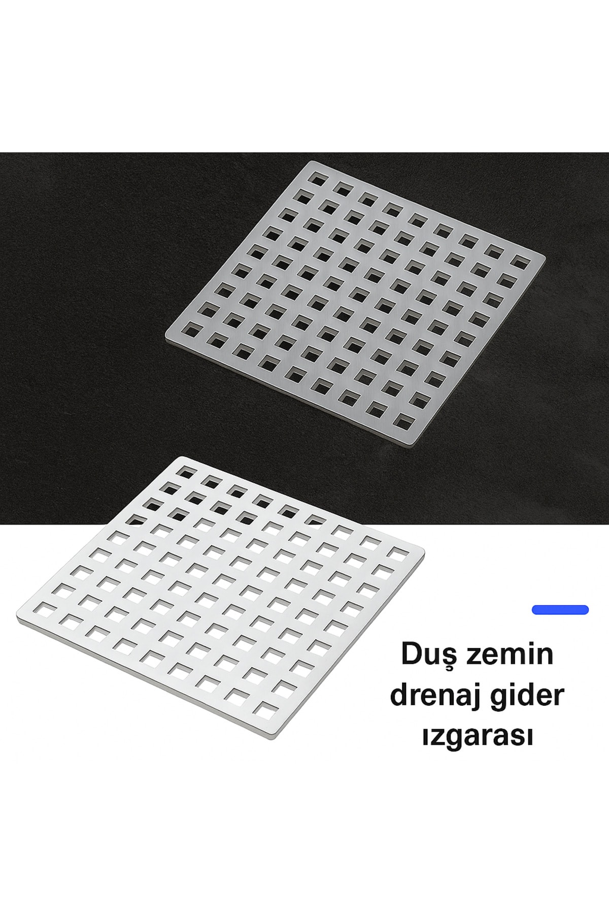 15x15 Uyumlu 14x14 Krom Süzgeç Izgarası – Paslanmaz Çelik, Dayanıklı ve Şık Tasarım