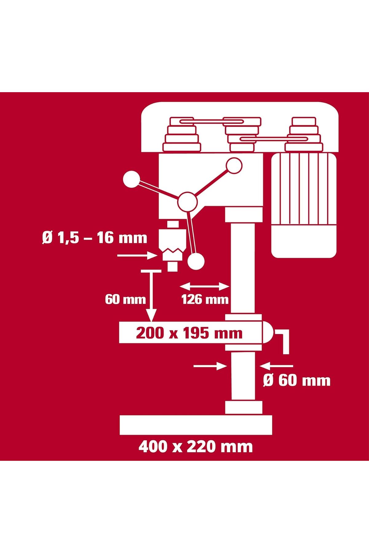 EİNHELL Tc-bd 630/1 630w Sütunlu Matkap - 4520597