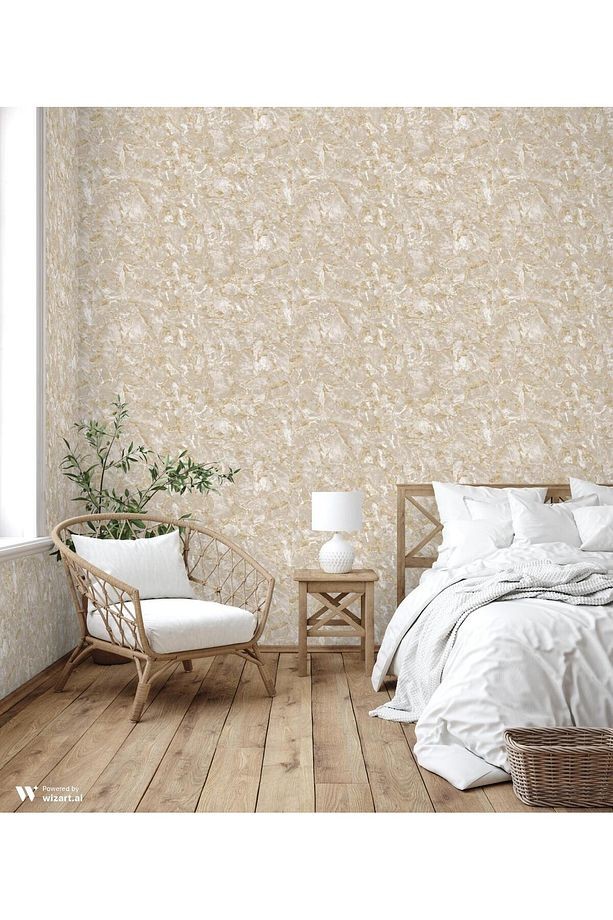 ROKA 23103-2 KREM RENKLİ GOLD DAMARLI DUVAR KAĞIDI 16,5 m2