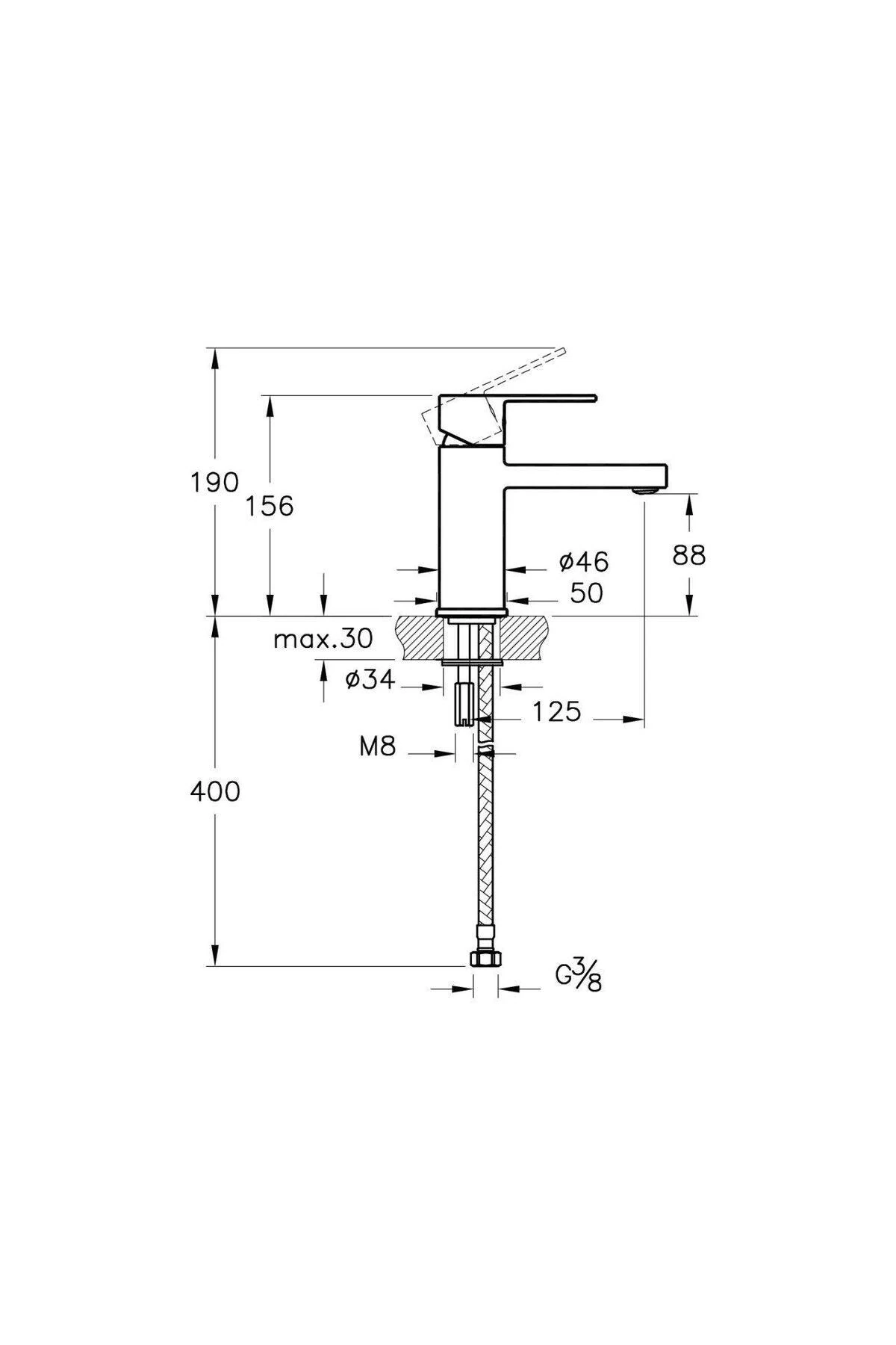 Flo S Lavabo Bataryası Altın A4193623