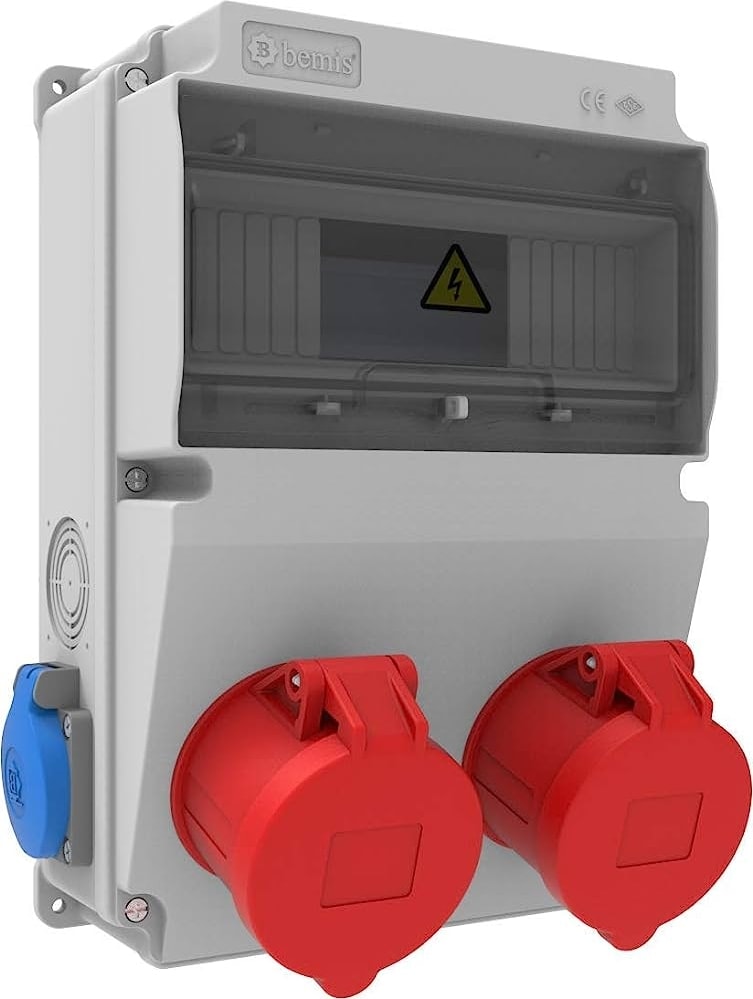 Bemis V10 Kombinasyon IP44 5/32A 2AD Ön. 1/16A 2AD Halogen Free Yan Kombinasyon