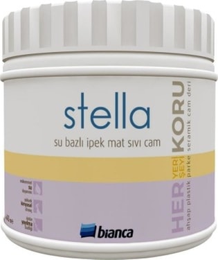 BİANCA  Stella Su Bazlı Vernik Sıvı Cam 500 ml Ipek Mat