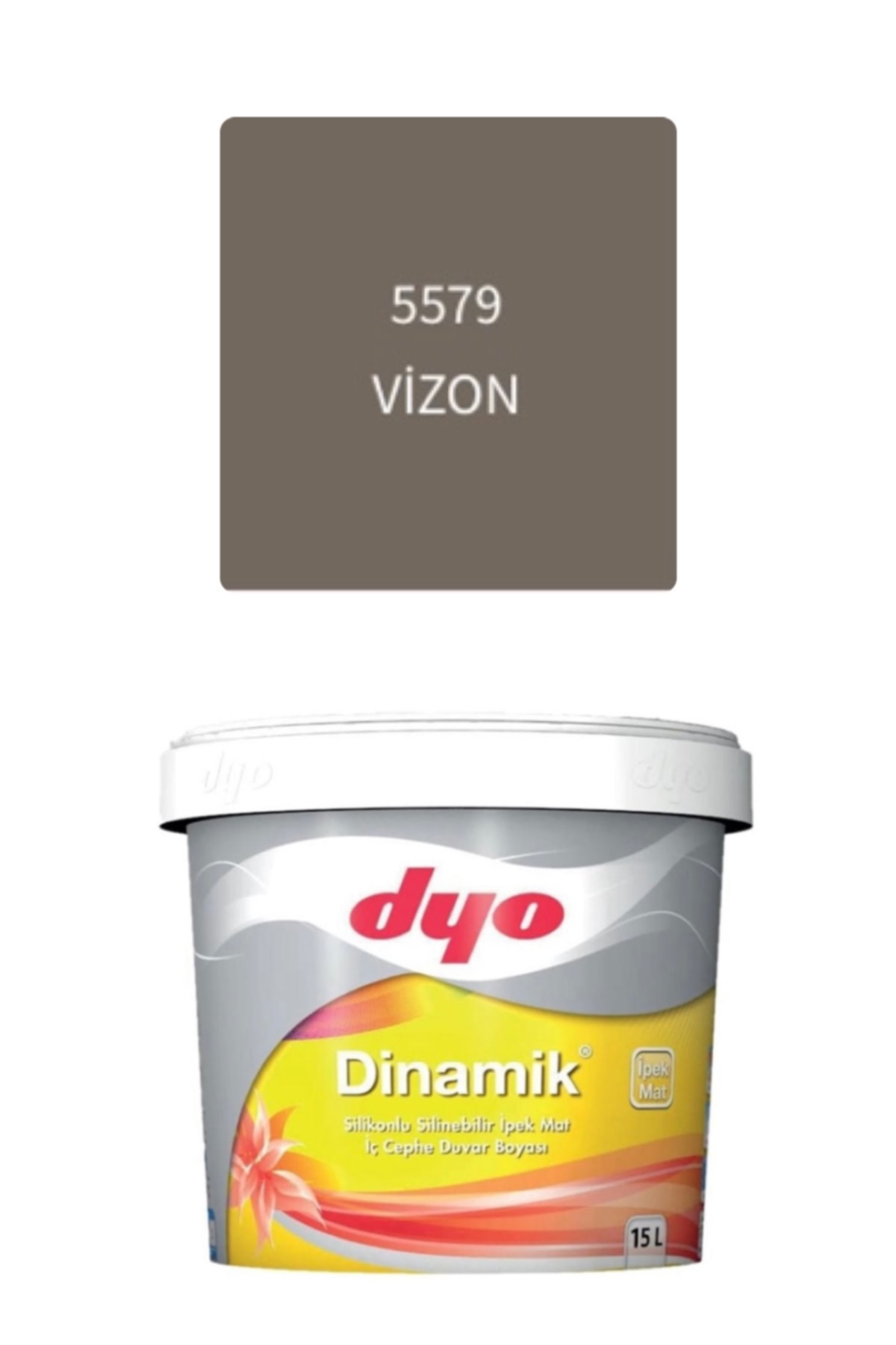 Dinamik Silikonlu Silinebilir Ipek Mat Iç Cephe Duvar Boyası 15 lt