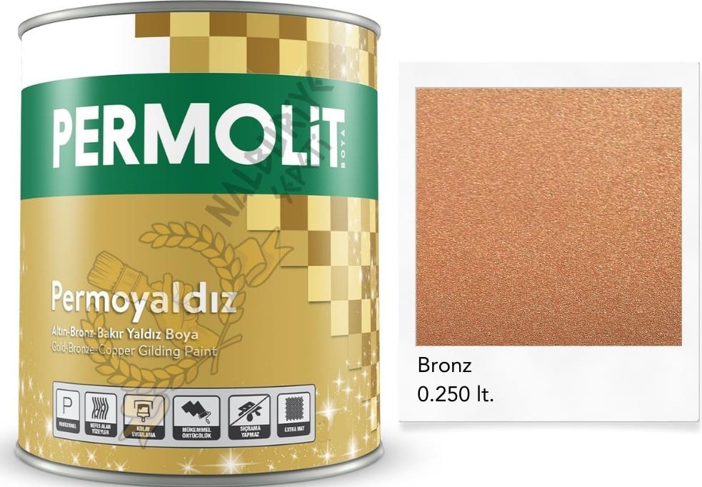 Isıya Dayanıklı Dekoratif Yaldız Boya Bronz 0.250 Lt.