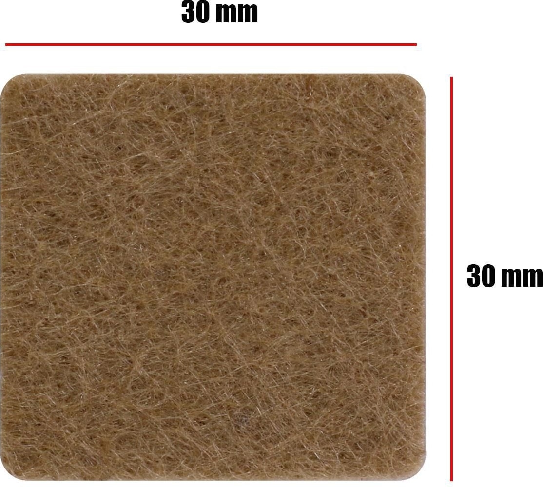 Masa Sandalye Parke Zemin Koruyucu Keçe Yapışkanlı 30X30 mm