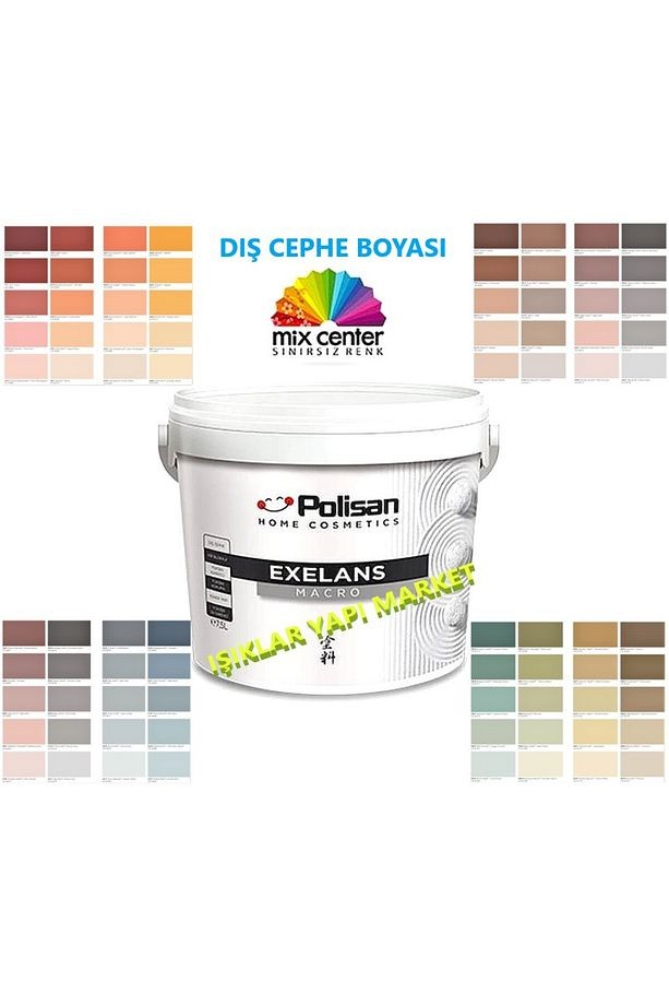 Dış Cephe Boyası-exelans Macro-7,5litre(10KG.)-cd-8096 Açık Şampanya